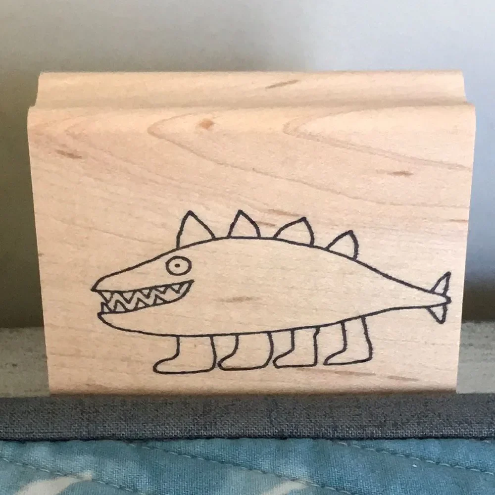 Rubber Stamp Maui Cows Dinosaur